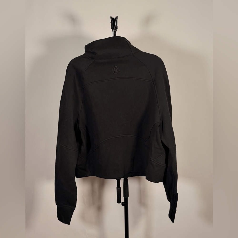 NWOT Lululemon Scuba Oversized Funnel Neck Shirt Black - Picture 6 of 8